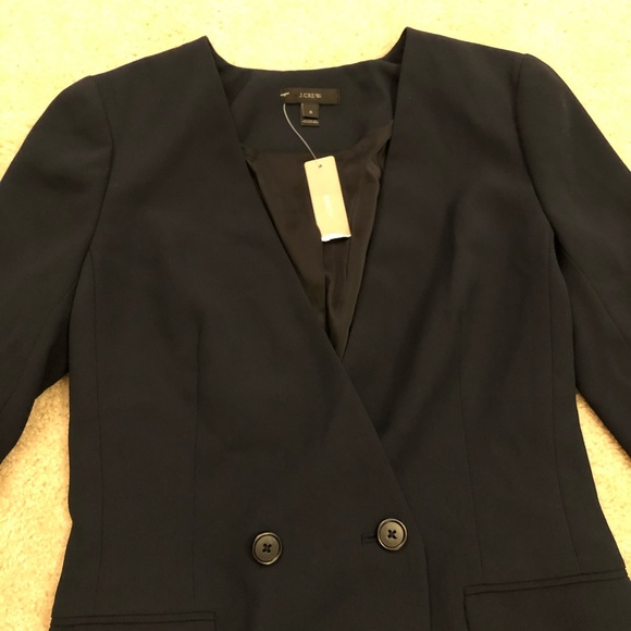 NWT J. Crew Navy French Girl Blazer - Picture 4 of 8